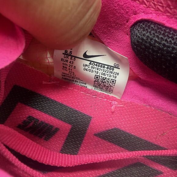 Nike ZoomX Vaporfly Next % Pink Running Shoes AO4568-600 Men Size 9.5 Preowned main image 4